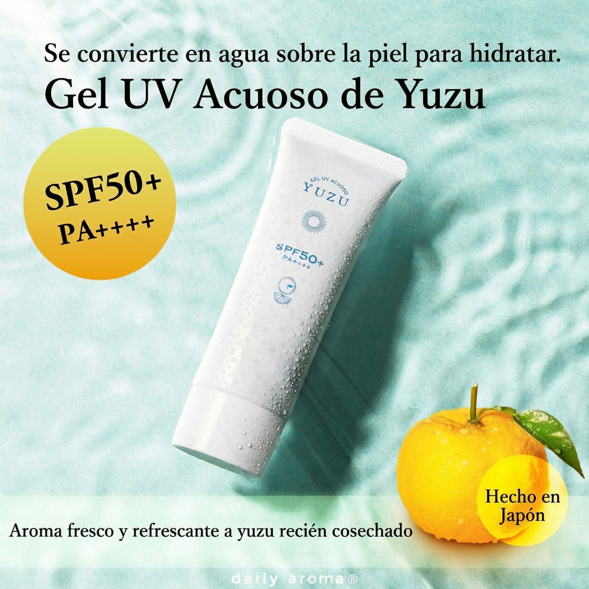 Daily Aroma Japan Yuzu Gel UV Protector Solar SPF50+ PA++++ 40g